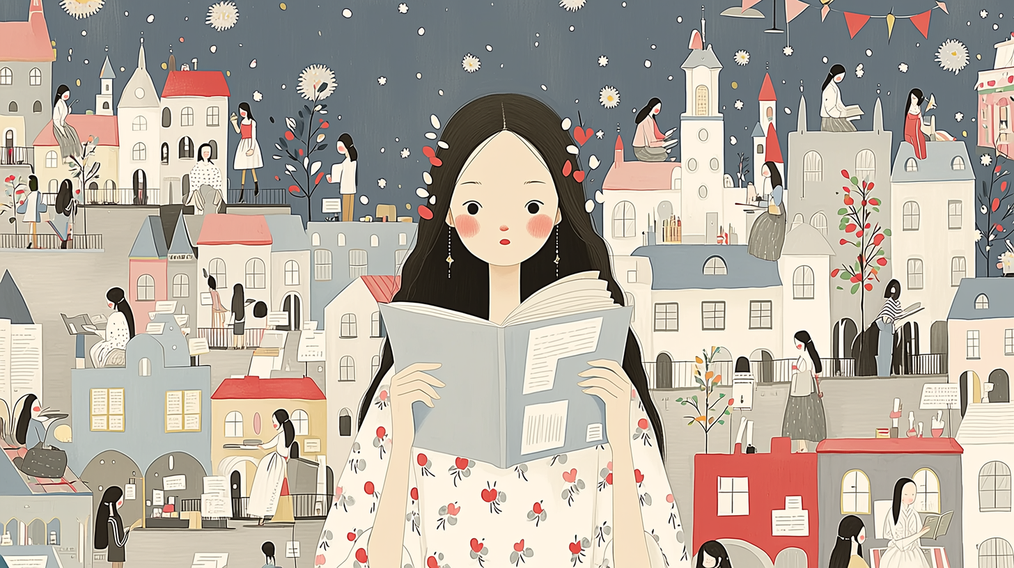 ブレント・W・ロバーツ(Brent W. Roberts)の論文を読む女性