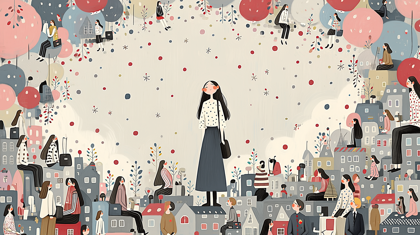 自己肯定感高く昼寝をしている女性