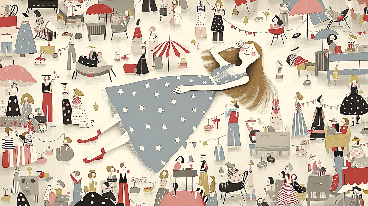 自己肯定感に悩みながら昼寝する女性