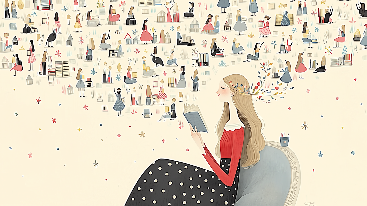 ジャクリーン・A・ローレンス(Jacqueline A. Lawrence)の論文を読む女性