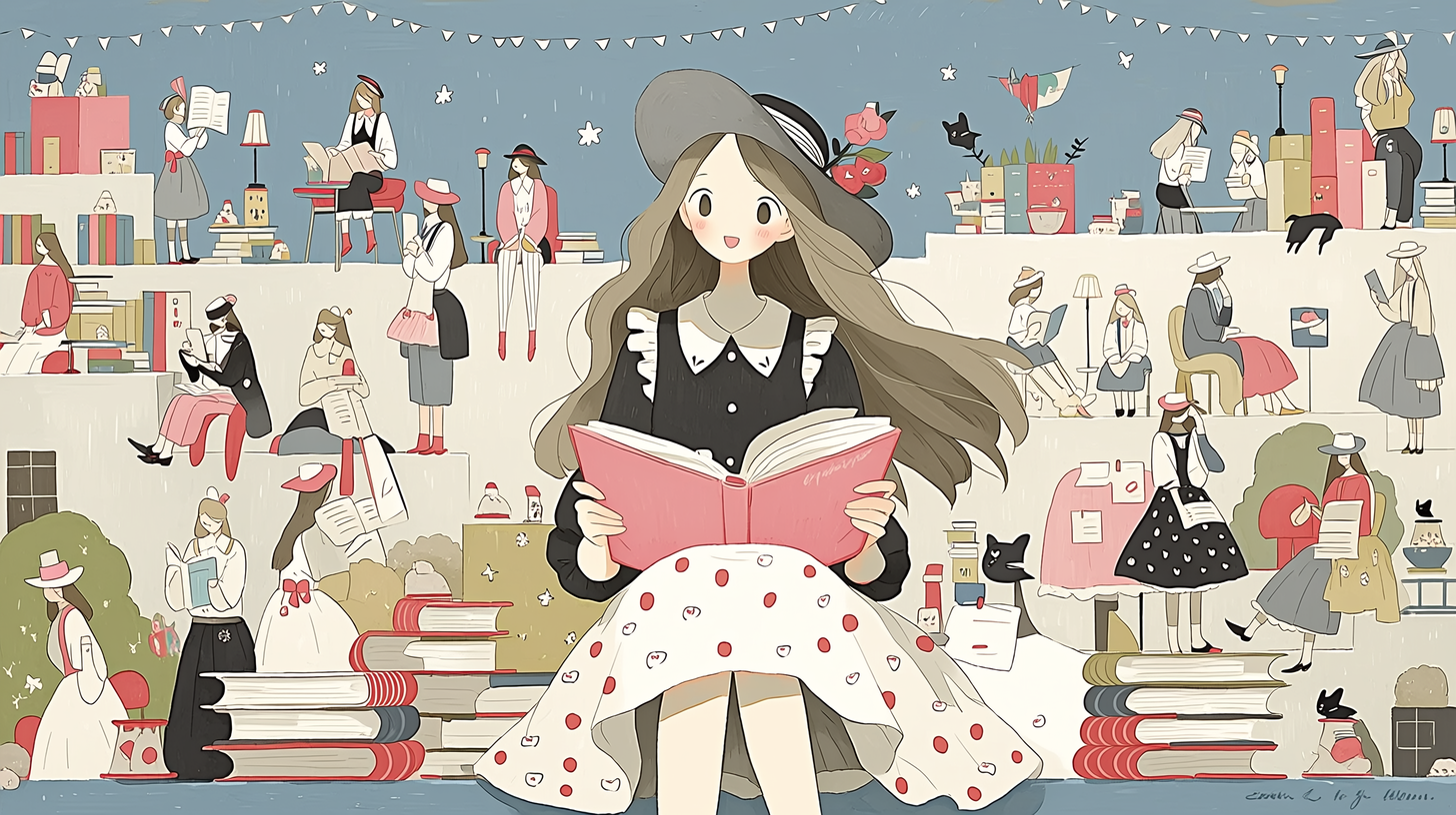 ダニエル・C・コルビンスキ(Daniel C. Kolubinski)の論文を読む女性