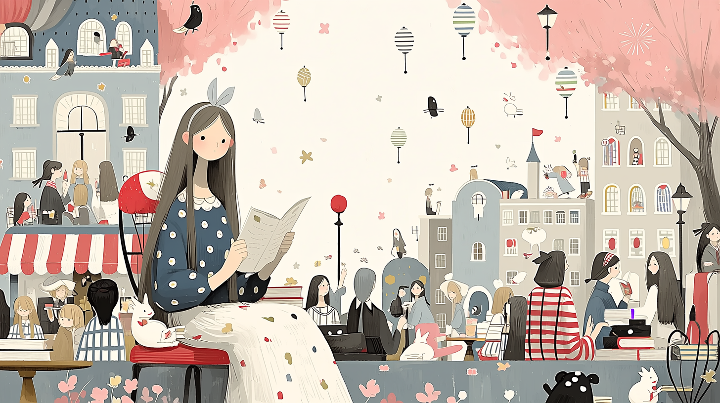 ルース・ヤセミン・エロル(Erol, R. Y.)の論文を読む女性