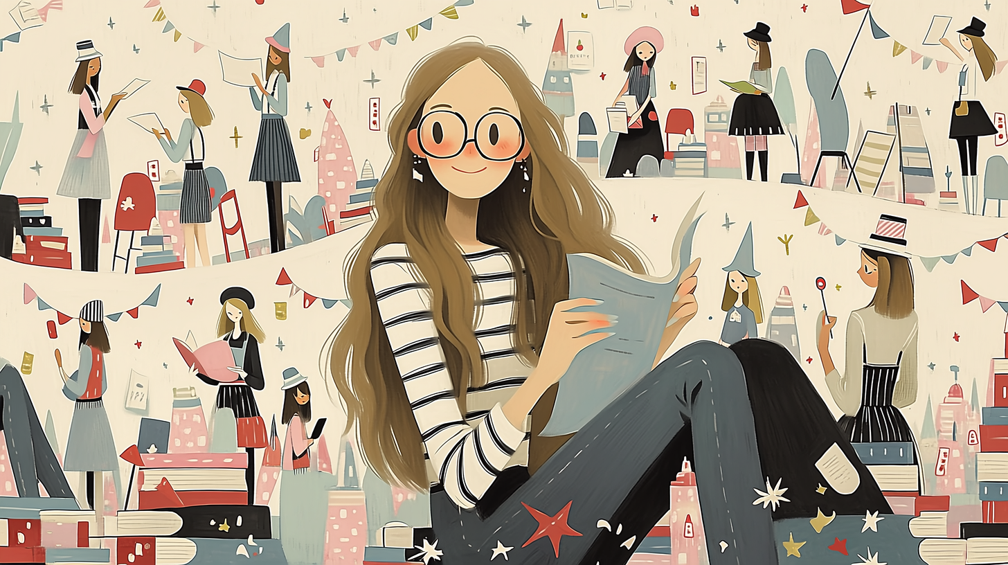 クリス・J・ジャクソン(Chris J. Jackson)の論文を読む女性