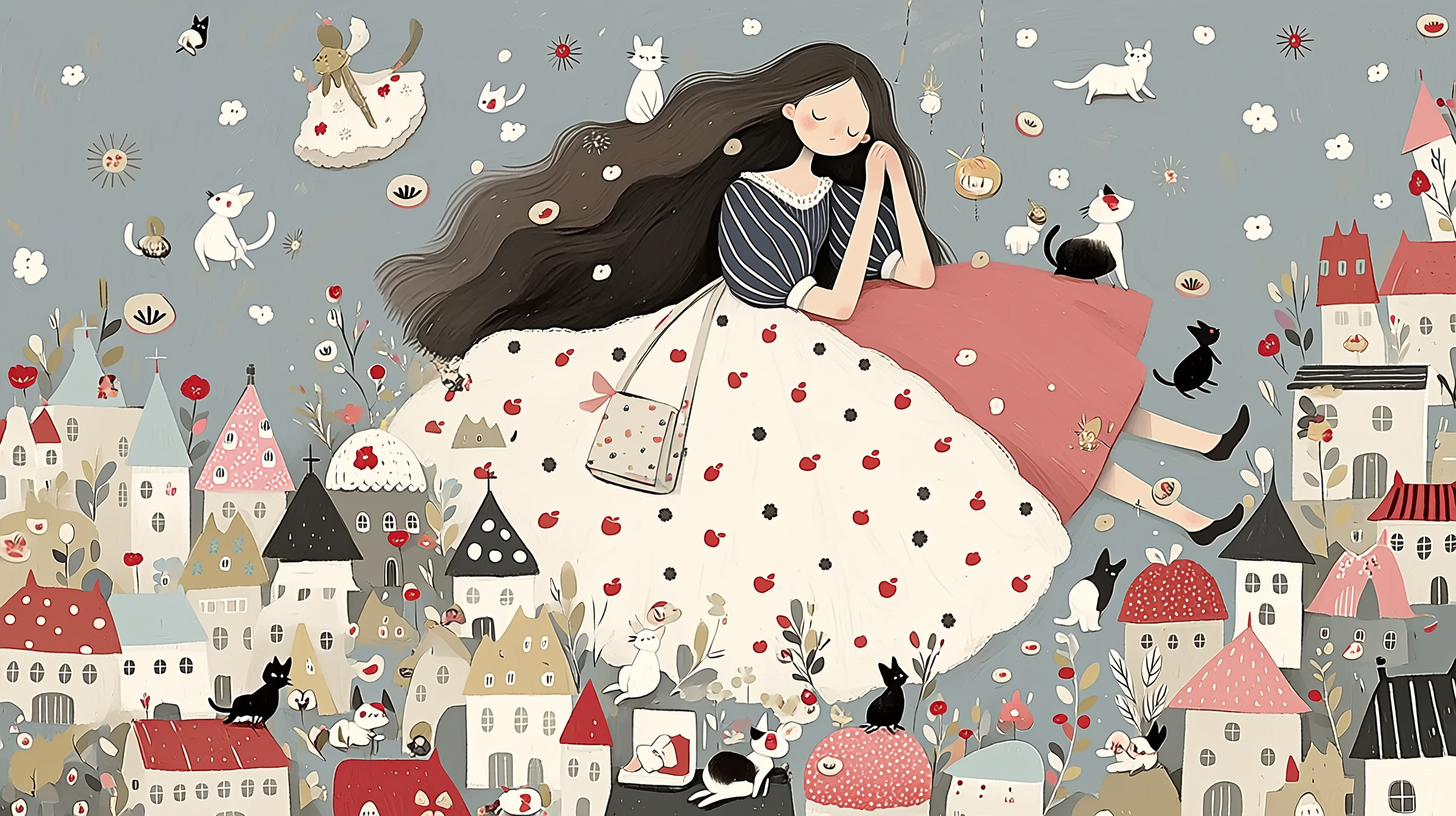 心がしなやかに立ち直る昼寝をしている女性