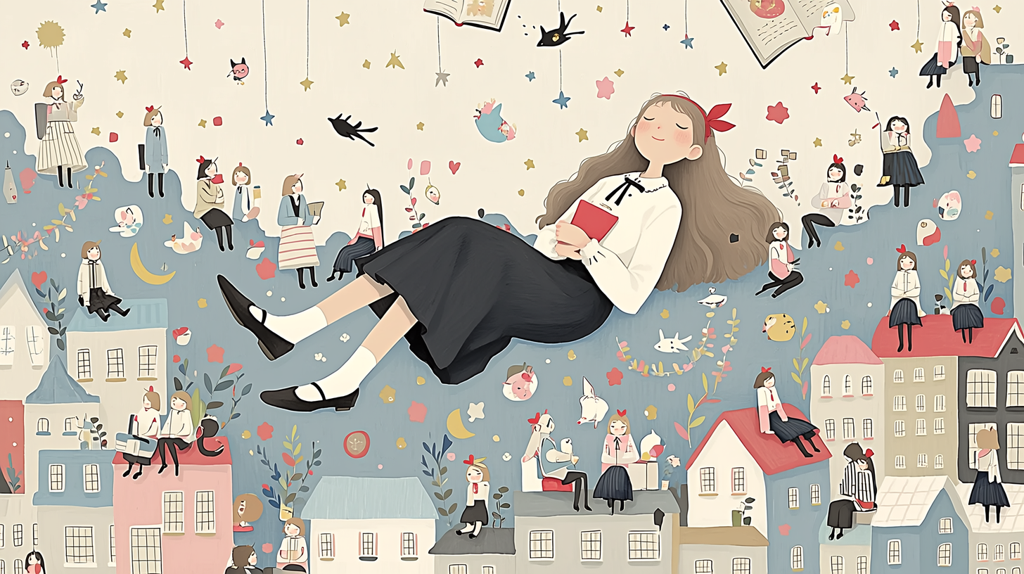 自尊心を追い求めて昼寝をしている女性