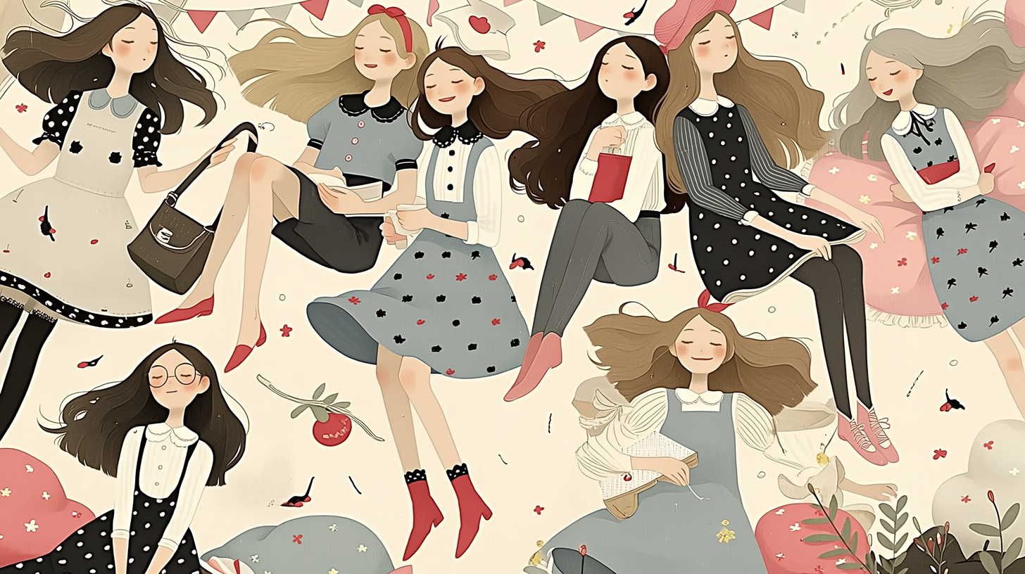 心が傷つきやすく昼寝をしている女性