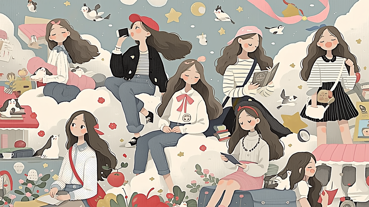 自己肯定感が変化して昼寝をしている女性